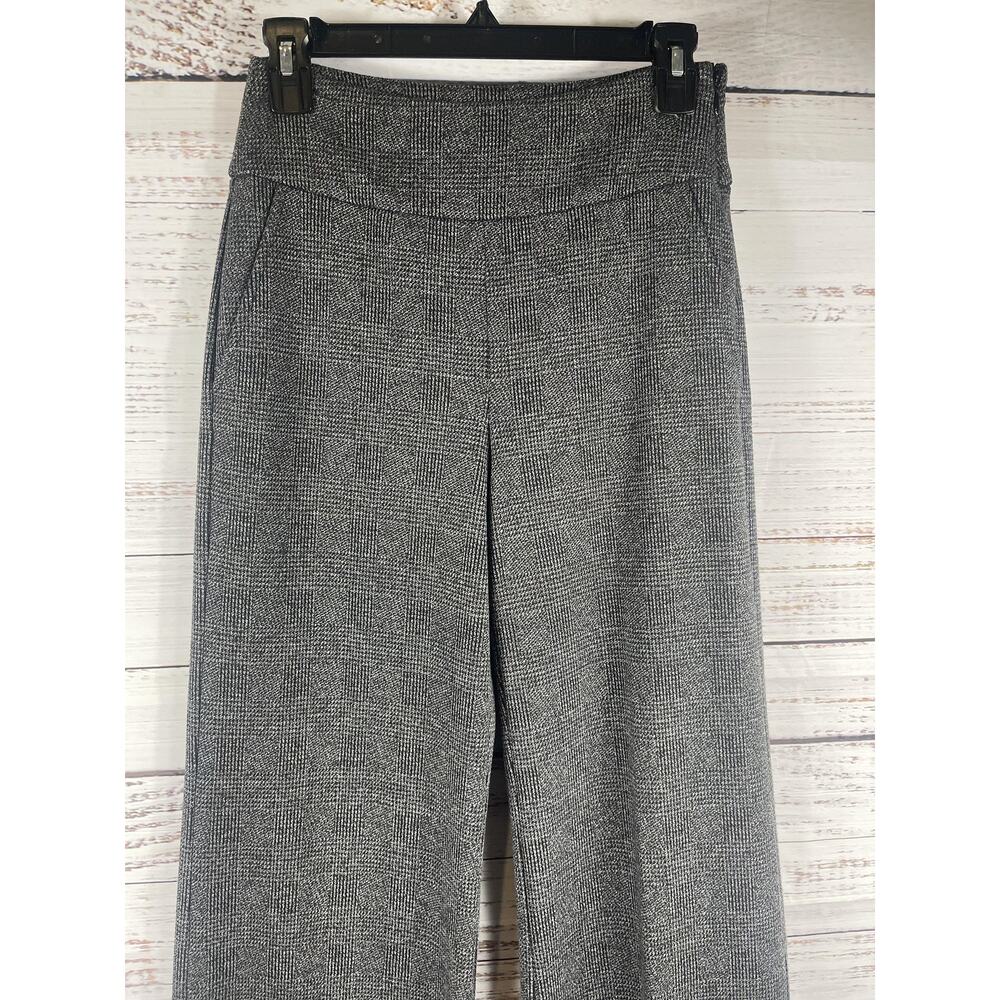 CAbi Pant Suit Womens XXS Gray Plaid Belted Blazer Wide Leg Pants Set Career - Picture 11 of 16